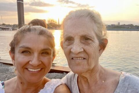 Selfie with granny.